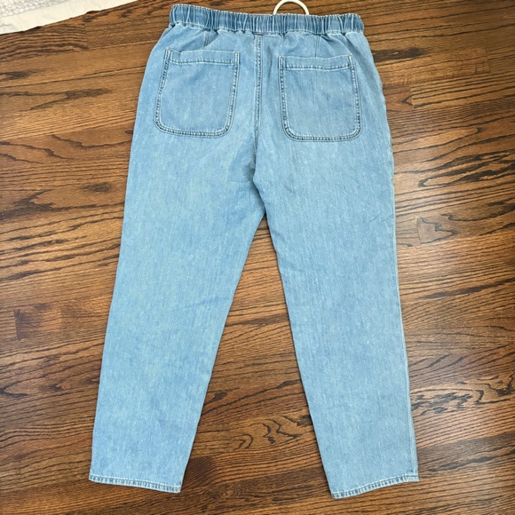 J Crew Woman's Size 29 Denim Jogger Pants w/Rope Tie Closure - Picture 9 of 9